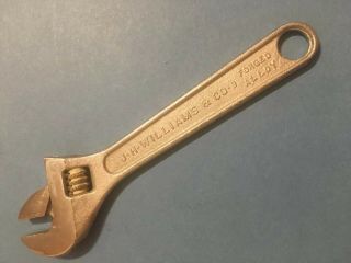 Vintage 6 " J.  H.  Williams & Co.  " Superjustable " Adjustable Wrench,  Usa