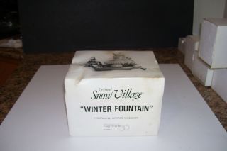 Dept.  56 Snow Village - " Winter Fountain "