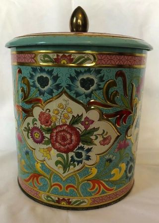 Vintage Ornate Daher Tin Made In England