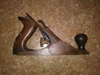 Vintage Stanley Bailey No 3 Smooth Wood Plane Woodworking Tools 9.  25” 2