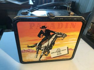 Paladin Have Gun Will Travel 1960 Aladdin Lunchbox