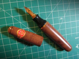Cigar Fountain Pen By Laban - Stogie Heavy Fountain Pen Medium Point Nib