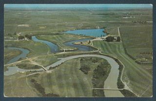 Dickinson Country Club Aerial View North Dakota Vintage Postcard