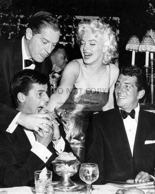 Marilyn Monroe,  Dean Martin,  Jerry Lewis And Milton Berle - 8x10 Photo (aa - 577)