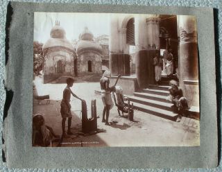 19th Century Calcutta India Two Large Albumen Photographs By Harrington & Norman