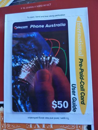 & $50 Telecom Phone Australia International Pre - Paid - Call Card
