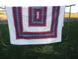 Amish Made Hand Stitched Patchwork Quilt King Size