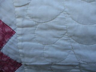 Amish Made Hand Stitched Patchwork Quilt King Size 4