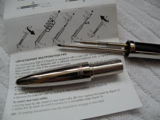 S.  T.  Dupont Defi Ball Point Pen and Pencil,  Black & Palladium 5