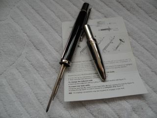 S.  T.  Dupont Defi Ball Point Pen and Pencil,  Black & Palladium 6