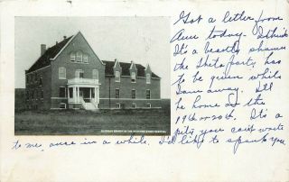 C1906 Postcard; Sheridan Branch Of Wyoming State Hospital Wy Sheridan County