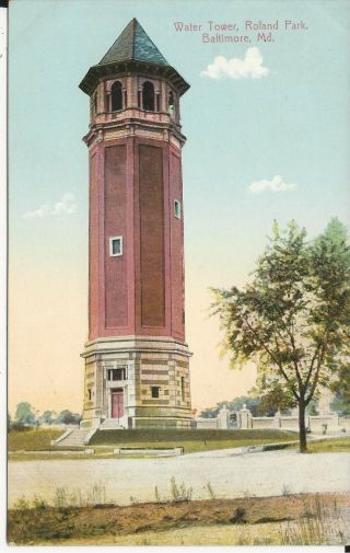 Old Baltimore Md Roland Park Water Tower Built In 1905 Design By W J Fizone