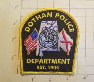 Dothan (al) Police Department Patch W/presentation Card
