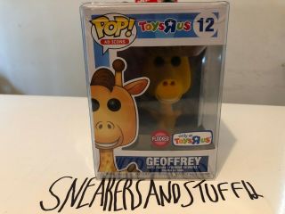 Funko Pop 12 Geoffrey The Giraffe Toys R Us Exclusive Flocked In Protector