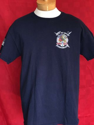 City Of Miami Florida Fire Rescue Mdfr Wolfpack Mfd 2014 Emt T - Shirt L