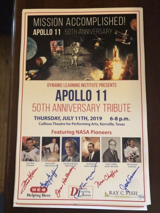 Apollo 11 50th Anniversary Tribute Poster (100 Signed & Numbered Nasa Pioneers)