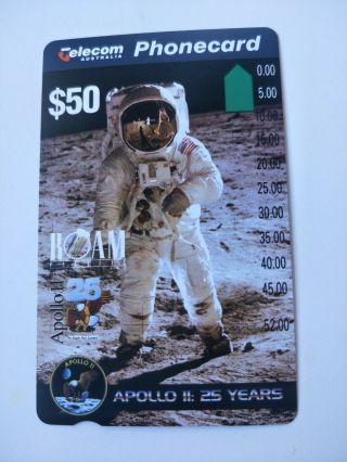 $50 Apollo 11 Anniversary Phonecard Prefix 558 50 Years This Week