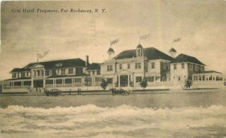 Long Island York Hotel Traymore 1921 Postcard Lynbrook 5530