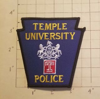 Temple University (philadelphia,  Pa) Police Department Patch