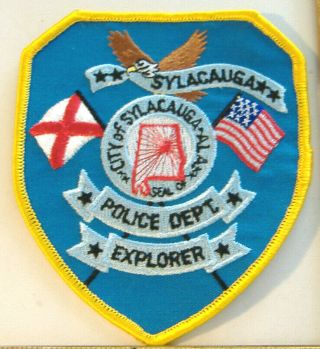 City Of Sylacauga Police Dept.  Explorer Alabama Fabric Patch