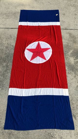 Huge North Korea Country Flag Korean Banner Parade Dprk Communist Nk 9 Feet Tall