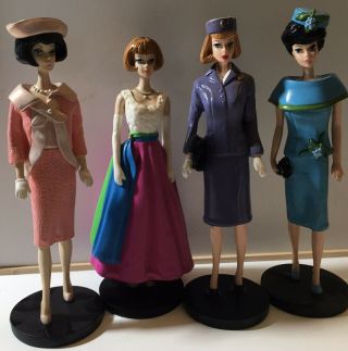 Danbury Four Classic Barbie Figurines 1993 Mattel Inc