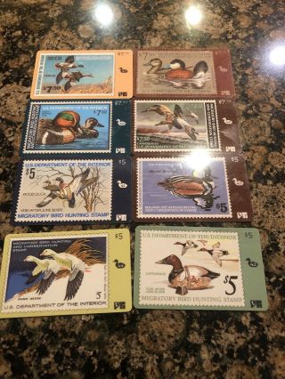 Migratory Bird Hunting Stamp Phone Card 8 Different Cards