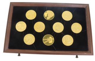 Franklin The Genius of Leonardo Davinci 24K Gold on Sterling Silver 50 Coin 8