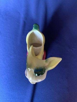 Vintage Yellow Donkey Deer Succulent Planter 6 - 1/2” Tall 2