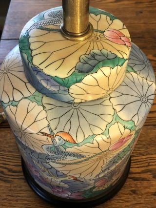 Frederick Cooper Ceramic hand - painted Mid - Century Vintage with wood base 5