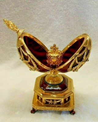 150th Anniversary Franklin The House Of Faberge Imperial Eagle Egg