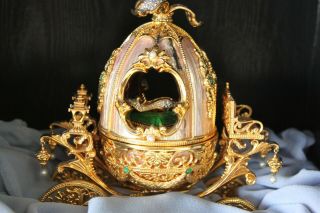 CINDERELLA ENCHANTED CARRIAGE IMPERIAL JEWEL EGG FRANKLIN MINT/HOUSE OF FABERGE 2
