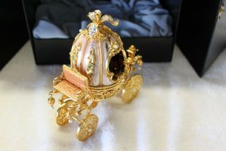 CINDERELLA ENCHANTED CARRIAGE IMPERIAL JEWEL EGG FRANKLIN MINT/HOUSE OF FABERGE 8