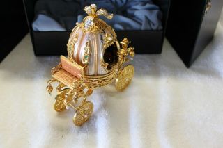 CINDERELLA ENCHANTED CARRIAGE IMPERIAL JEWEL EGG FRANKLIN MINT/HOUSE OF FABERGE 9