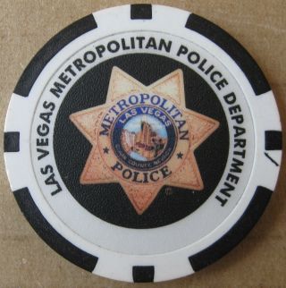 LAS VEGAS METROPOLITAN POLICE HONOR GUARD PATCH & LVMPD POKER COIN/CHIP 2