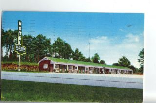 Post Card - Alexander City Al - Alex Motel - Ca 1955 - Postally Alabama