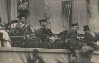 Teddy Roosevelt 1911 RPPC Berkeley,  CA Theodore Roosevelt at University Graduatio 2