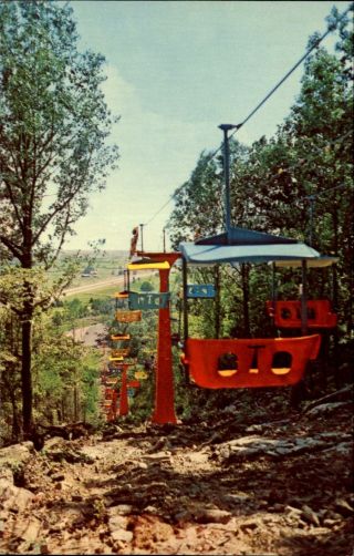 Cave Country Chair Lift Cave City Kentucky Ky Vintage 1970s Postcard