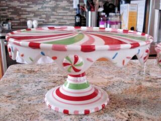 Retired Dept 56 Glitterville Christmas Stacking Cupcake or Cake Pedestal Stands 4