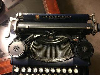 Antique Underwood Standard Portable Typewriter W/case 1920s 4