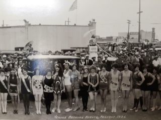 Rare Venice Beach Ca.  Flapper Beauty Pageant,  1926,  Panoramic Photo