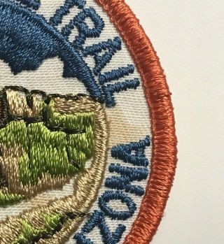Bright Angel Trail Grand Canyon National Park Arizona Round Embroidered Patch 2