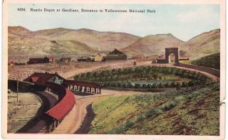 Railroad Depot Station Gardiner Entrance To Yellowstone