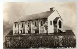 Findlay,  Ohio,  Postcard,  Rppc.  Community Bible Tabernacle,  S.  Findlay,  Rare 1930