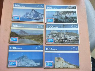 Gibtelecom (gnc) Gibraltar 100 Units Views Of Gibraltar Phonecard Set