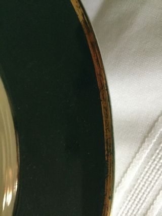 Vintage Glass Gold Trimmed Turkey Platter 5