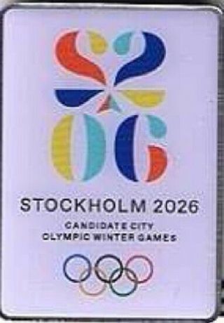 Stockholm 2026 Bid Pin Badge