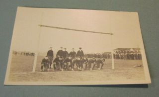 1910 - 1914 Era Penn State Football Team Posed At Goal Line Rppc Photo Postcard