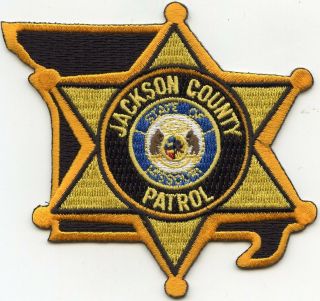 Jackson County Missouri Mo State Shape Shaped Patrol Sheriff Police Patch
