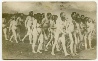 Nude Sons Of Freedom Religious Doukhobors Political Protest Creston Rppc 1904 - 18